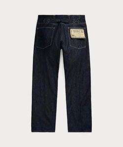 RRL LIMITED EDITION バックルバックデニムワークパンツ 31/30 天然インディゴネップ入りデニム ラルフローレンビンテージ