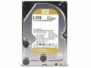 新品 WD2005FBYZ Western Digital WD Gold SATA6Gb/s 128MB 2TB 7,200rpm 3.5inch ハードディスク 内蔵型 ID001 送料無料