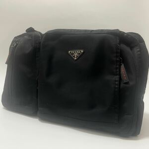 1円 PRADA プラダ ビジネスバッグ リュック 2way ナイロン 三角ロゴプレート ブラック 黒 A4収納可能