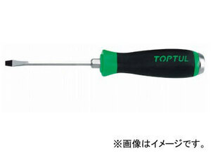 トップトゥル/TOPTUL 樹脂柄 貫通 マイナスドライバー 6.5×150mm FAGB6E15