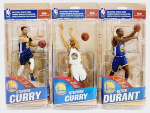 ☆未開封品 McFARLANE TOYS GOLDEN STATE WARRIORS スティーブン・カレー×2/ケビン・デュラント まとめ 同梱不可 1円スタート