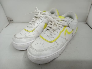 NIKE WMNS AIR FORCE 1 SHADOW CI0919-104 WHITE/WHITE-LEMON/VENOM ナイキ スニーカー 24.5cm 使用感有