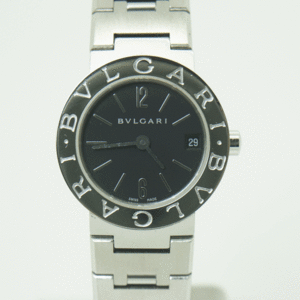 BVLGARI 時計 ブルガリ ブルガリブルガリ BB23SSD ブラック レディース クオーツ ステンレス 新品仕上げ バッテリー交換済 送料無料