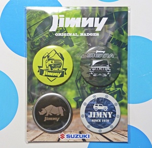 未使用品★jimny ジムニー オリジナル缶バッチ 4個セット スズキ ノベルティ 純正 非売品