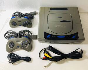 セガサターン SEGASATURN 本体 コントローラー2個 電源ケーブル AVアダプター セット （ セガ SEGA ゲーム SS ）