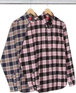 希少★新品本物【PINK★Sサイズ】★Flannel Shirt フランネルシャツ 正規店購入 激レア 極少 シュプリーム 限定品 入手困難 Supreme 2015AW