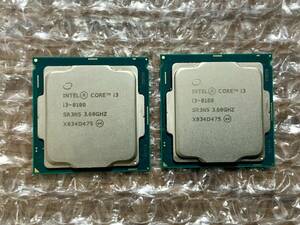 【intel Core i3-8100 3.60GHz 2個】CPU　1円スタート売り切り　ジャンク　中古　動作PC分解救出品　送料全国一律２3０円