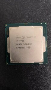 CPU インテル Intel Core I7-7700 プロセッサー 中古 動作未確認 ジャンク品 - A480