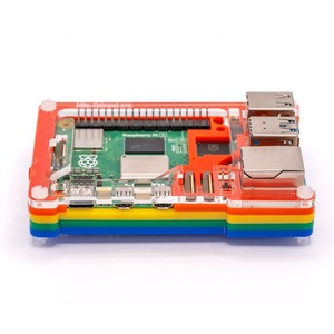 Pibow Coupe 5 Rainbow レインボー / ラズパイケース / Raspberry Pi 5用ケース