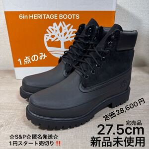 1円スタート売切り 新品未使用 27.5cm Timberland ティンバーランド 6インチ プレミアム ウォータープルーフ ブーツ