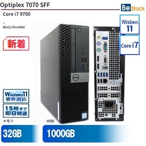 中古 デスクトップ Dell デル Optiplex 7070 SFF 7070-7070SF Core i7 メモリ：32GB 6ヶ月保証