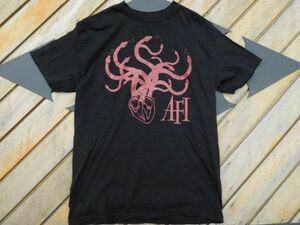 T-shits TシャツAYno 4 CINDER BLOCK OAKLAND AFI 2006 TOUR M 黒 米軍基地上着 古着　used AIRFORCE