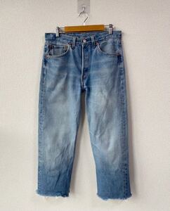 ユーロ リーバイス 501 デニム パンツ W31 カットオフ ベルギー製 Levis 古着