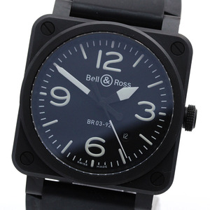 ベル＆ロス Bell＆Ross BR03-92-CBL ナイトラム デイト 自動巻き メンズ _847809