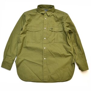 FRED PERRY フレッドペリー MILITARY SHIRT F4446 オーバーサイズシャツ Lサイズ メンズ M026743