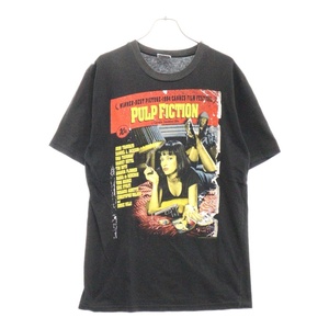 VINTAGE ヴィンテージ 90s PULP FICTION POSTER DESIGN MOVIE PROMO TEE パルプフィクション 半袖Tシャツ カットソー ブラック