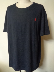 ポロ ラルフローレン ■ コットン Tシャツ ■ メンズ XXL ネイビー POLO RALPH LAUREN 