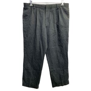 DOCKERS チノパン W40 ドッカーズ タックパンツ ビッグサイズ グレー 古着卸 アメリカ仕入 2408-285