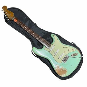 X21369NN◆中古品◆ヘビー レリック ストラト サーフグリーン オーダー フェンダー MJT Official Custom Vintage Aged Nitro Guitar Body