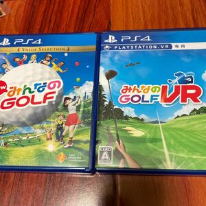 PS4 みんなのゴルフ VR みんなのGOLF 2本セット まとめ 中古