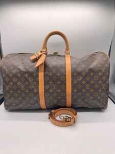 ★ LOUIS VUITTON / ルイヴィトン キーポル バンドリエール 55 モノグラム .V.I.0930 ボストンバッグ ショルダーバッグ 2way 中古品 0107HA