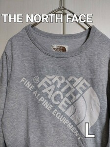 THE NORTH FACE　ノースフェイス　七分丈　Tシャツ　グレー　L　