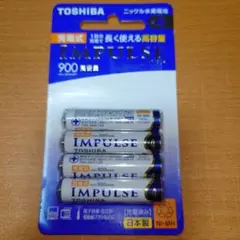 TOSHIBA ニッケル水素電池 IMPULSE 高容量タイプ 単4形充電池