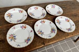 ★ROYAL WORCESTER★FINE BONE CHINA★ENGLAND★ROANOKE★Z2827★ロイヤルウースター★ケーキ★皿★プレート★6枚★食器★陶磁器★英国★