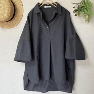 新品★サマンサモスモス★blue★人気定番＊ゆったりスキッパーシャツチュニック