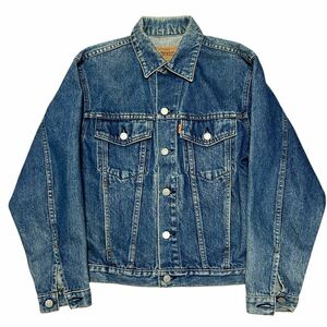 levis リーバイス デニムジャケット 3rd オレンジタブ　インディゴ　経年変化　70651-0217