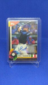 WBCイタリア代表 Vinnie Pasquantino パスカンティーノ ロイヤルズルーキー 直筆サインカード topps WBC global stars RC auto