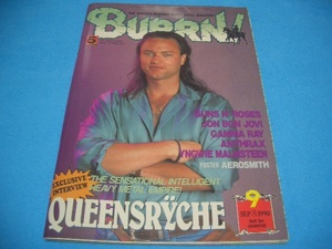 ★BURRN!★QUEENSRYCHE【1990年9月】BON JOVI / DEATH ANGEL / GUNS N