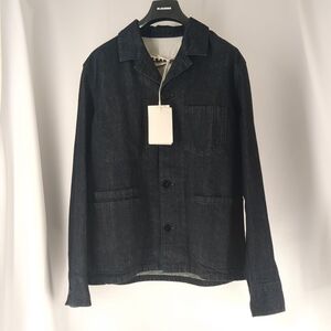 ジルサンダープラス　デニムジャケット　サイズ M　カバーオール　インティゴ　メンズ　JIL SANDER+　古着　中古　◆3114/高洲店