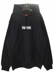 シュプリーム SUPREME 19AW BANDANA BOX LOGO HOODED BLACK XL バンダナ ボックス ロゴ フーデッド パーカー【ブランド古着ベクトル】☆AA