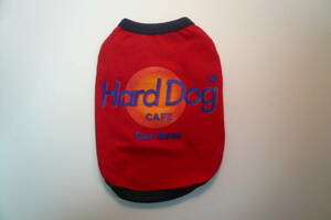 3号★送料無料・ネコポス便★小型犬ワンT　Hard　Dog CAFE　レッド