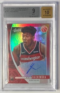 【激レア!10枚限定!鑑定済】八村塁直書きルーキーサイン 2019-20 Panini Absolute Memorabilia Red Ref RC Auto BGS9 Auto10