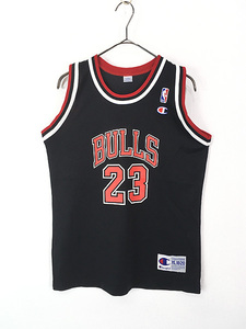 レディース 古着 Champion製 NBA Chicago BULLS No23 「M.JORDAN」 ジョーダン メッシュ タンクトップ XL 古着 (2)