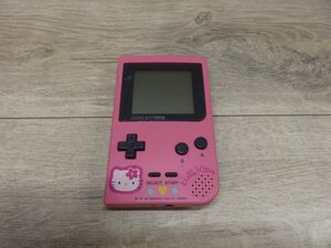 【中古】任天堂 ゲームボーイポケット 本体 ハローキティ サンリオうらないパーティ限定モデル