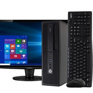 ＜Hp22型パソコンセット＞600G2 第六世代Corei5-6500・8GB・SSD256+HDD500GB・DVD・Win10・Office2019・無線LAN・キーボード.マウス P3271