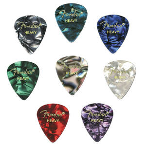 【Fender PREMIUM PICKS】 HEAVY 351 SHAPE 2セット 各色2枚 合計16枚セット