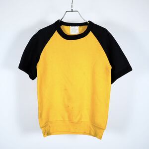 1960s ビンテージ　ラグランスリーブ　半袖スウェット　USA製　古着屋　ボロ　襤褸　ダメージ　Tシャツ