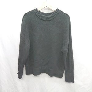 ◇ ⊇ MOUSSY マウジー 長袖 ニット サイズF ブラック レディース E