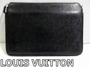 X4K055◆本物◆ ルイヴィトン LOUIS VUITTON タイガ ブラック オーガナイザードゥ ポッシュ アルドワーズ カードケース 名刺ケース MI3180