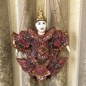 タイ購入 古典舞踊 操り人形 あやつり人形 Thailand マリオネット風 民族人形 伝統衣装