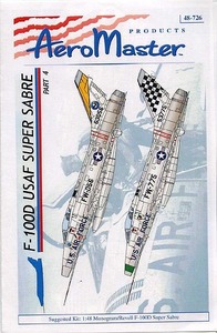 ●蔵出し！ 訳アリ エアロマスターデカール 48-726　1/48　F-100D　スーパーセイバー　パート４