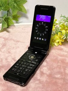 docomo ワンプッシュ ケータイ P-07B ブラック★ 折り畳み　FOMA 携帯電話 3G　ガラケー　Y40