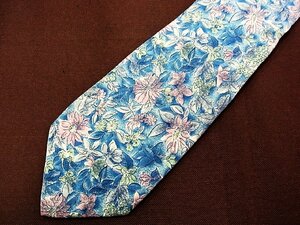 ♪25837D♪状態並品【花 植物 柄】クレージュ【courreges】ネクタイ