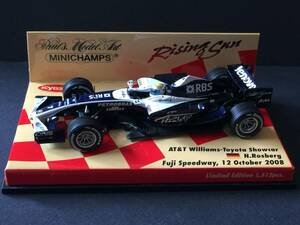 ミニチャンプス　1/43　AT&T　ウイリアムス　トヨタ　ショーカー　Fuji Speedway 12 October 2008　ニコ・ロズベルグ