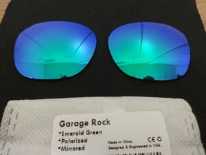 700円引き！POLARIZED刻印入り！オークリー GARAGE ROCK ガレージロック用 カスタム偏光 ハイグレードレンズ　GREEN Color 