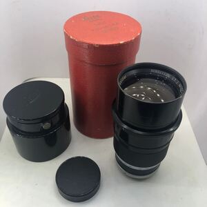 バルナックライカ　Leica　テリート200ｍｍ　ｆ1：4.5　専用フード　前後キャップ　元箱付